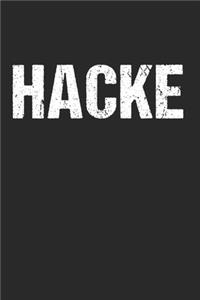Hacke - Passend zum Dich Hacke Dicht