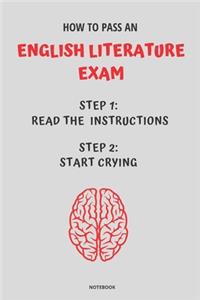 Notebook How to Pass an English Literature Exam