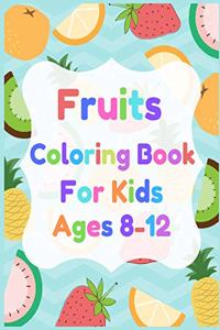 Fruits Coloring Book for Kids