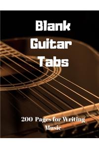 Blank Guitar Tabs