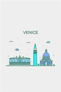 Venice Minimalist Travel Notebook [Lined] [6x9] [110 pages]