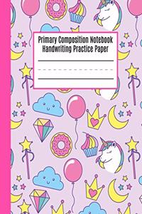 Primary Composition Notebook Handwriting Practice Paper