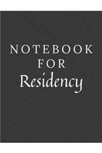 Notebook For Residency