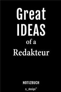 Notizbuch für Redakteure / Redakteur / Redakteurin