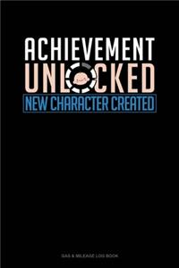 Achievement Unlocked New Character Created
