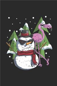 Flamingo And Snowman