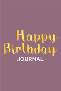 Happy Birthday Journal