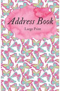 Address Book Large Print