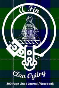 Clan Ogilvy 200 Page Lined Journal/Notebook
