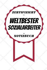 Notizbuch - Zertifiziert - Weltbester - Sozialarbeiter