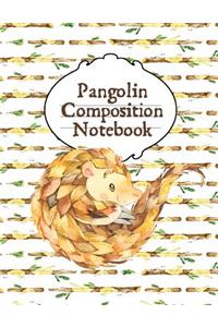 Pangolin Composition Notebook