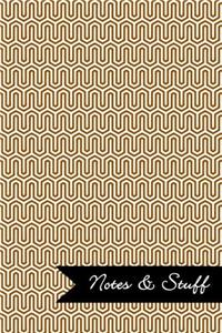 Notes & Stuff Lined Notebook With Ginger Key Maze Pattern Cover