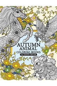 Autumn Animal Coloring Book