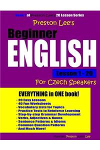 Preston Lee's Beginner English Lesson 1 - 20 For Czech Speakers