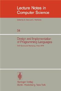 Design and Implementation of Programming Languages