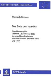 Das Ende des «Vorwaerts»