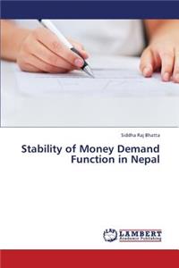 Stability of Money Demand Function in Nepal