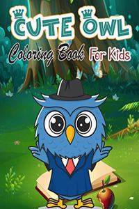 Cute Owl Coloring Book for Kids