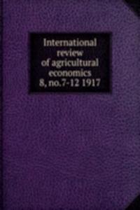 International review of agricultural economics