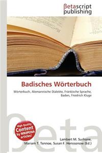 Badisches Worterbuch
