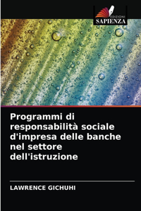 Programmi di responsabilità sociale d'impresa delle banche nel settore dell'istruzione