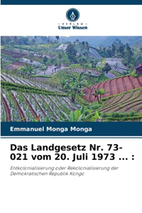 Landgesetz Nr. 73-021 vom 20. Juli 1973 ...