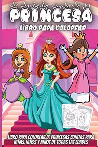 Princesa Libro Para Colorear