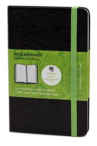 Moleskine Evernote Smart Notebook, Pocket, Ruled, Black, Hard Cover (3.5 X 5.5)