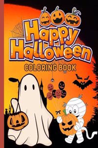 Happy Halloween Coloring Book For Kids