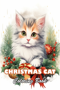 Christmas Cat Coloring Book