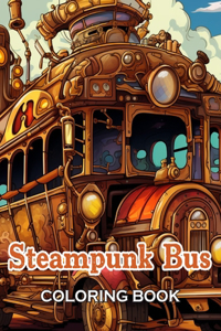 Steampunk Bus Coloring Book