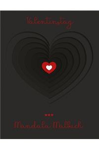 Valentinstag Mandala Malbuch