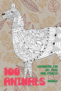 Mandala Colouring for Gel Pens and Pencils - 100 Animals