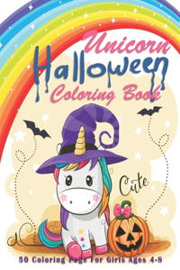 Unicorn Halloween Coloring Book