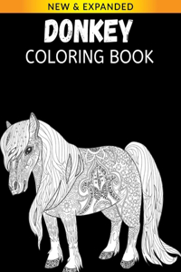 Donkey Coloring Book: A Fun Coloring Gift Book for Cow Lovers & Adults