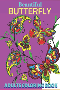 Beautiful Butterfly Adults Coloring Book