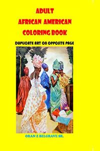 Adult African American Coloring Book
