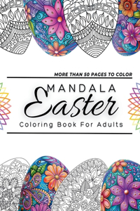 Mandala Easter Coloring Book For Adults