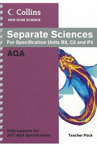 Separate Sciences for Specification Units B3, C3 and P3
