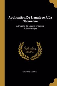 Application De L'analyse À La Géométrie