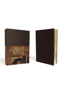 NASB, Reference Bible, Giant Print, Personal Size, Leather-Look, Burgundy, Red Letter Edition