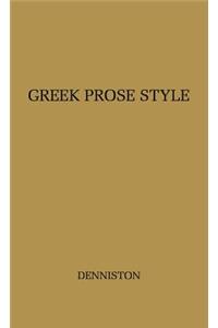 Greek Prose Style