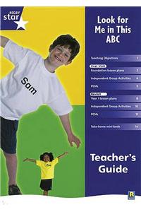 Rigby Star Shared Reception Non-Fiction: Look For Me In This ABC Teachers Guide