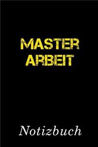 Masterarbeit Notizbuch