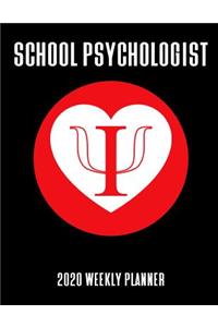 School Psychologist 2020 Weekly Planner