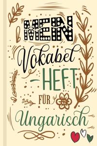 Ungarisches Vokabelbuch - Mein Vokabelheft für Ungarisch (Lernhilfe)