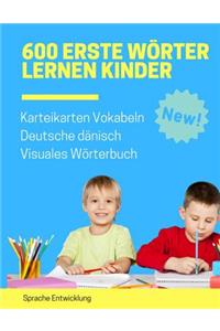 600 Erste Wörter Lernen Kinder Karteikarten Vokabeln Deutsche dänisch Visuales Wörterbuch