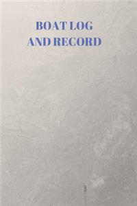 Boat Log and Record