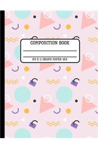Composition Book Graph Paper 4x4