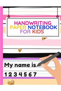 Handwriting Paper Notebook for Kids